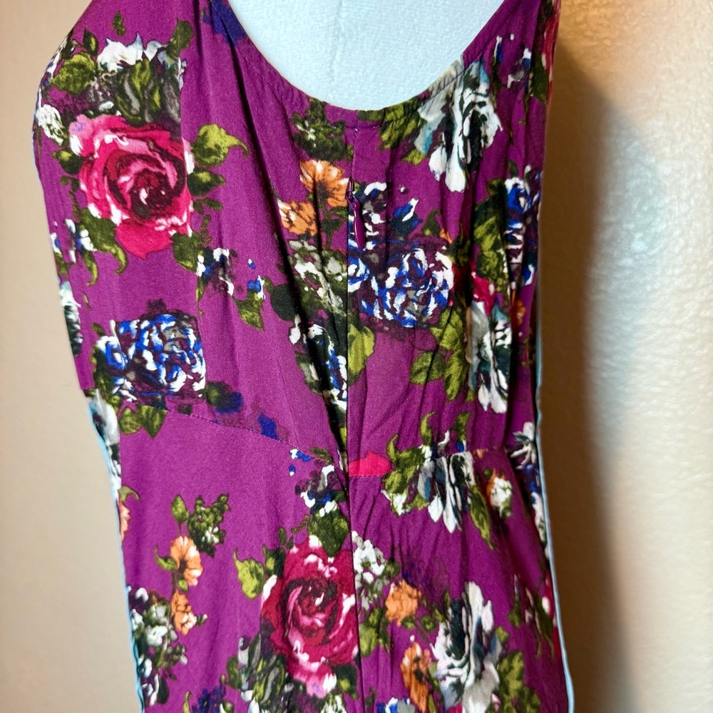 Sundance Tessarae Floral Boho Maxi Dress Maroon Size 6 - Picture 7 of 15